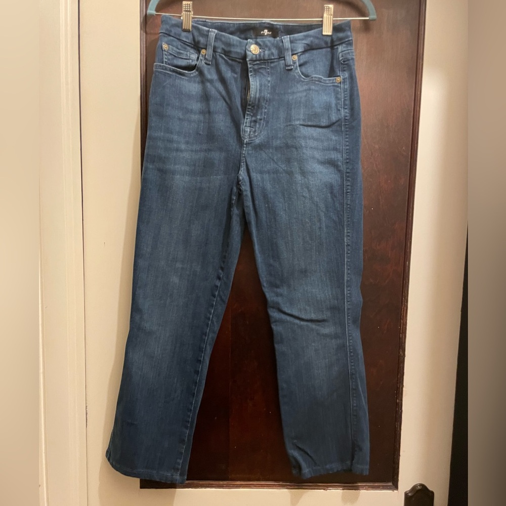 7 For All Mankind Blue Women Jeans